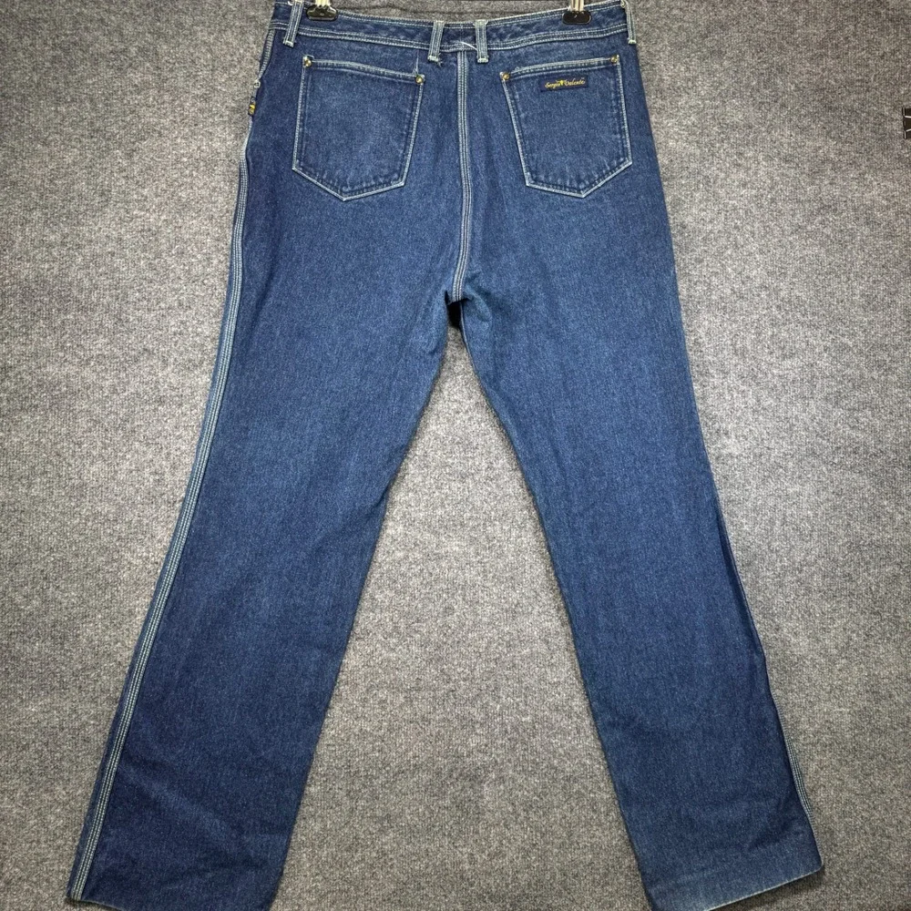 Sergio Valente Jeans Mens 38x36 Blue Indigo Bootcut Western Cowboy Vintage 90s